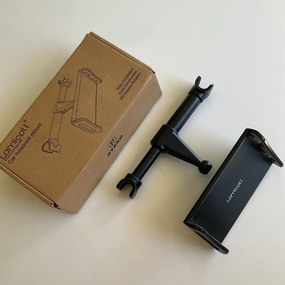 Headrest Mount for Car, Black